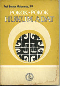 Pokok-pokok Hukum Adat