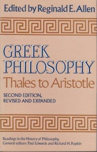 Greek Philosophy: Thales to Aristotle