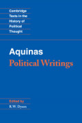 St. Thomas Aquinas Political Writings