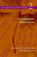 Unfashionable Observations