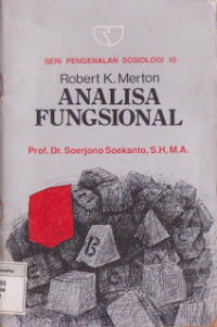 Robert K. Merton: Analisa Fungsional