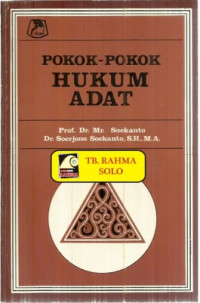 Pokok-pokok Hukum Adat