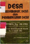 Desa Masyarakat Desa dan Pembangunan