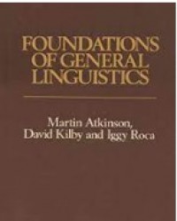 Foundations of General Linguistics