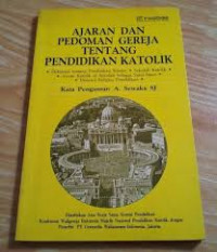 Ajaran dan Pedoman Gereja tentang Pendidikan Katolik