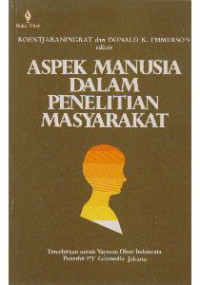 Aspek Manusia Dalam Penelitian Masyarakat