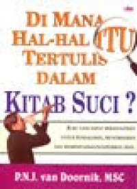 Dimana Hal-hal itu Tertulis dalam Kitab Suci