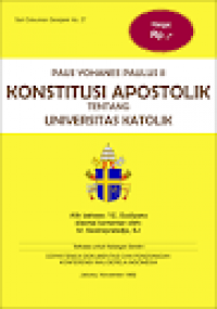 Konstitusi Apostolik Tentang Universitas Katolik