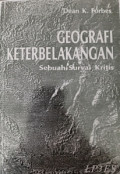 Geografi Keterbelakangan: Sebuah Survai Kritis