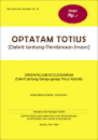 Image of Optatam Totius = Dekrit Tentang Pembinaan Iman,  Orientalium Ecclesiarum = Dekrit Tentang Gereja-gereja Timur Katolik