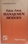 Pokok-pokok Manajemen Modern