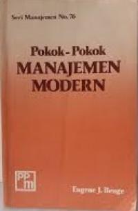 Pokok-pokok Manajemen Modern