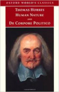 The Elements of Law Natural And Politic: Human Nature and De Corpore Politico